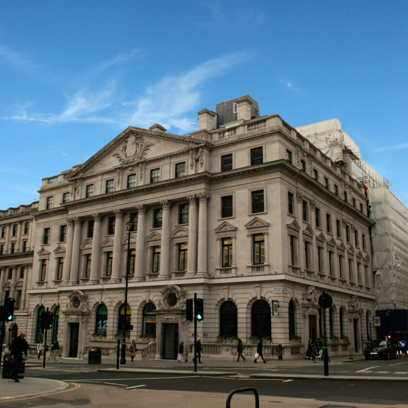 External building of 11 Waterloo Place in London
