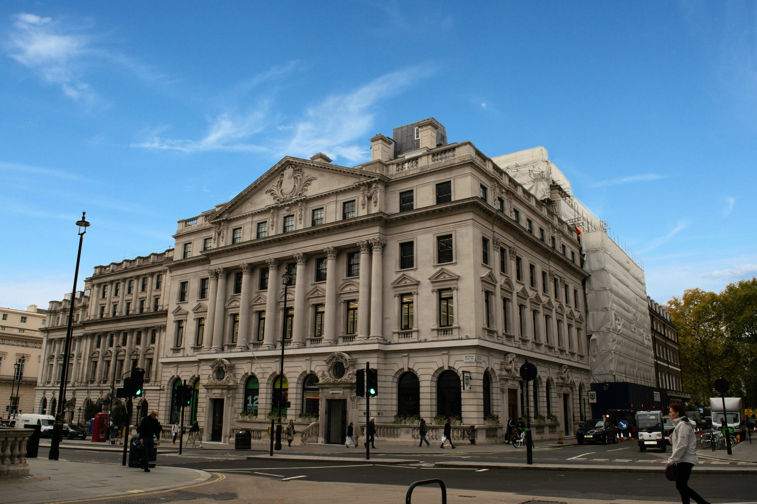 External building of 11 Waterloo Place in London