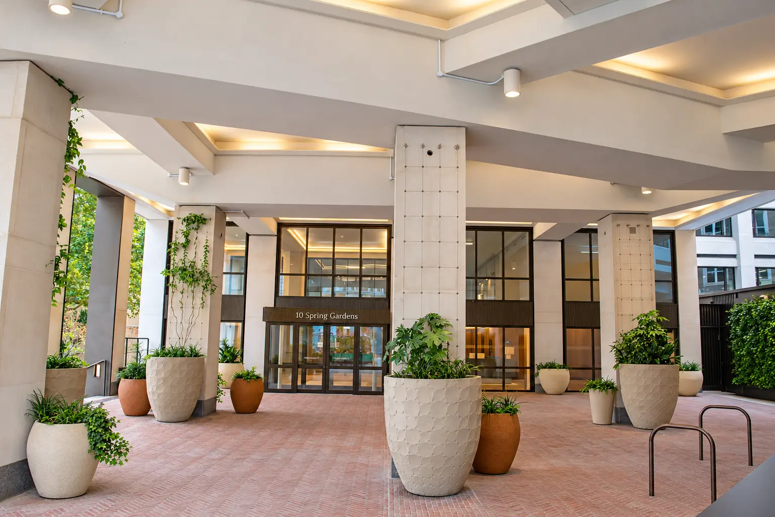 Refined entrance at 10 Spring Gardens-8